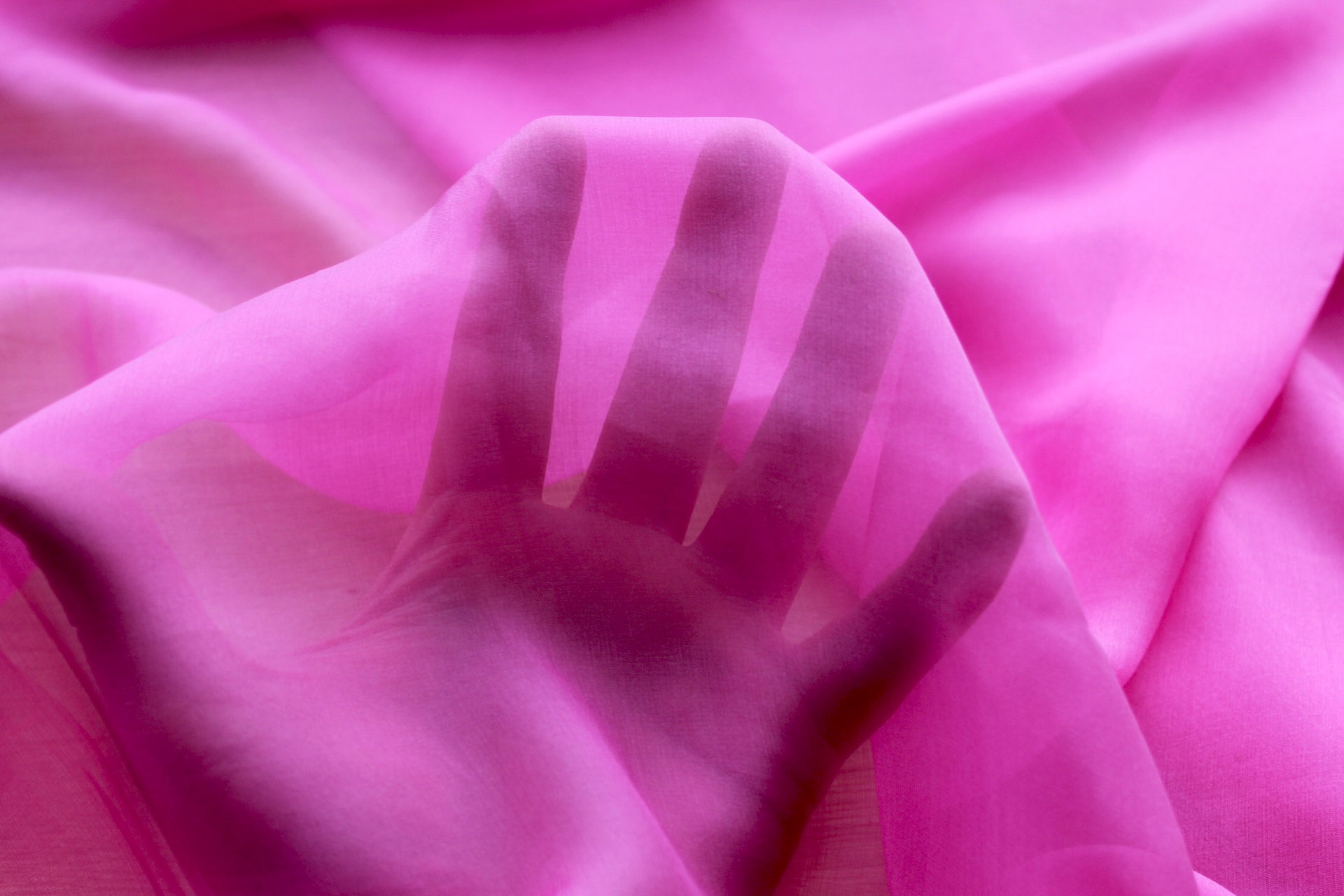 Bubblegum Pink Silk Chiffon - 140cm wide fabric, image 4 of 5