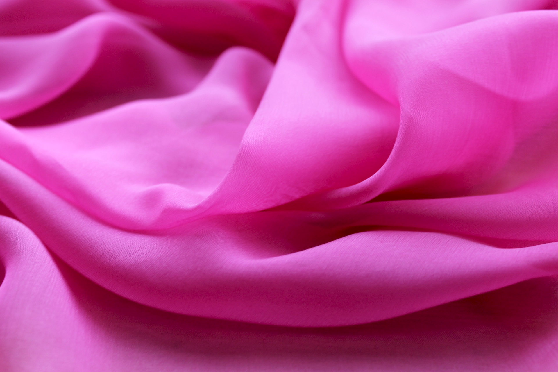 Bubblegum Pink Silk Chiffon - 140cm wide fabric, image 5 of 5
