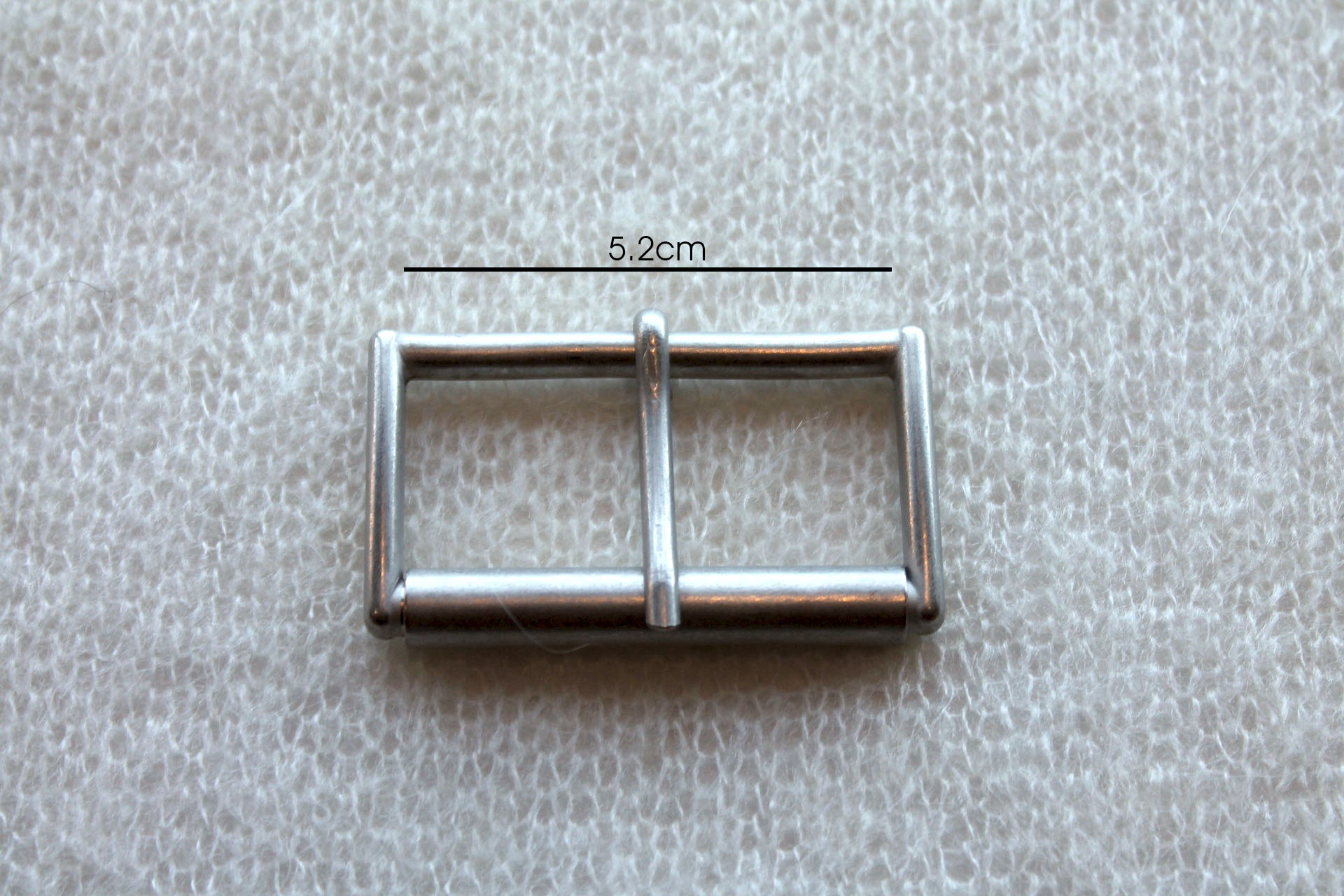 Brushed Steel Buckle button, image 4 of 5