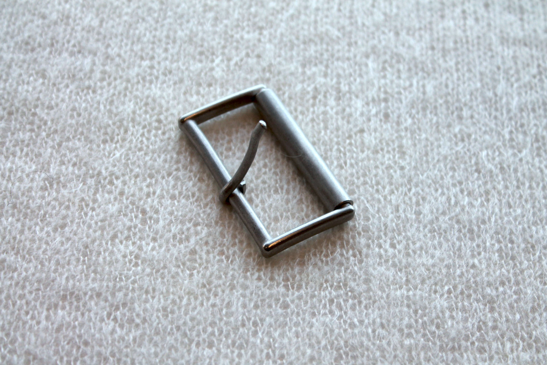 Brushed Steel Buckle button, image 5 of 5