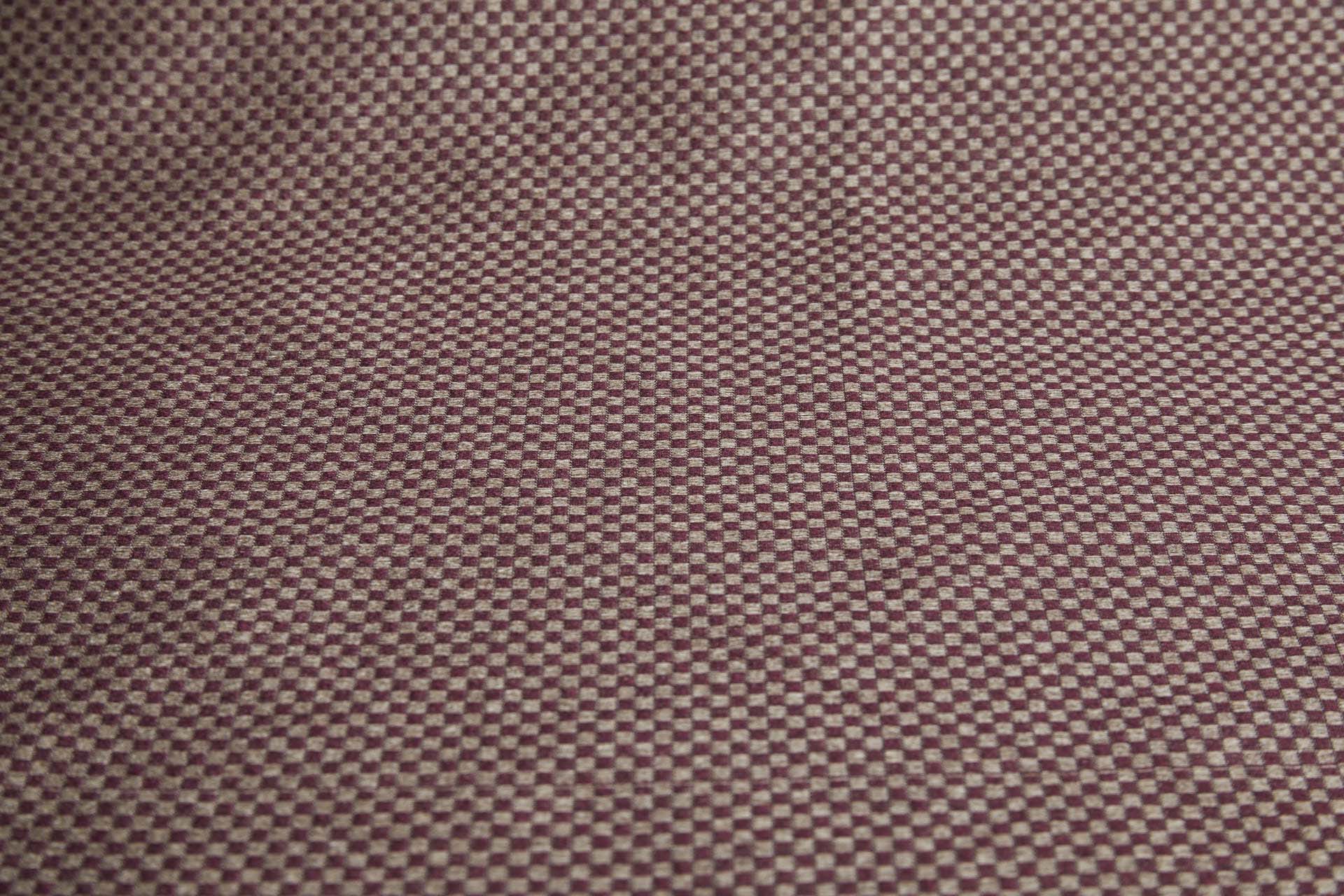 Burgundy and Gold Small Check Brocade fabric, image 3 of 7