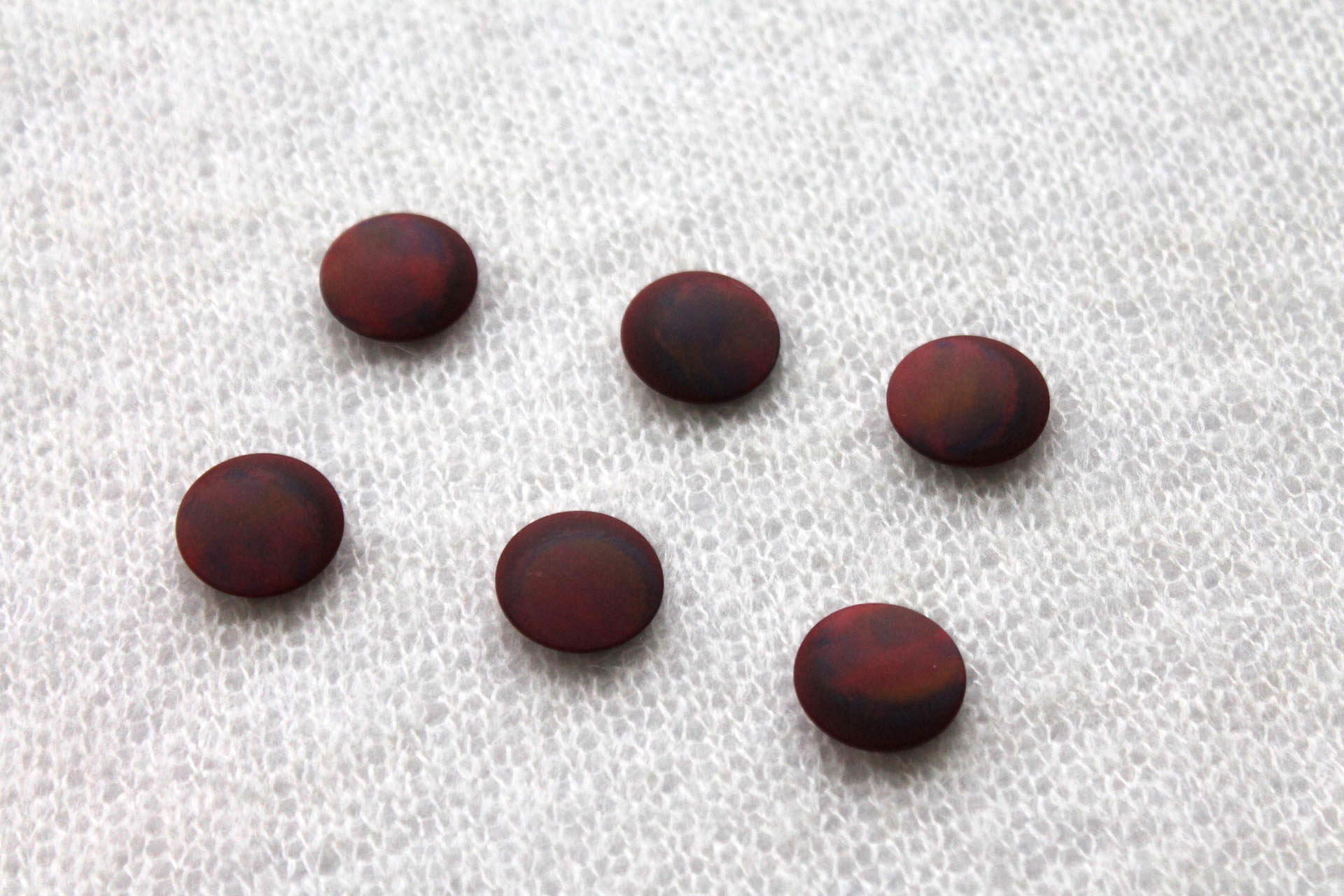 Vintage Red "Faux Mother of Pearl" Resin Button - 2.3cm