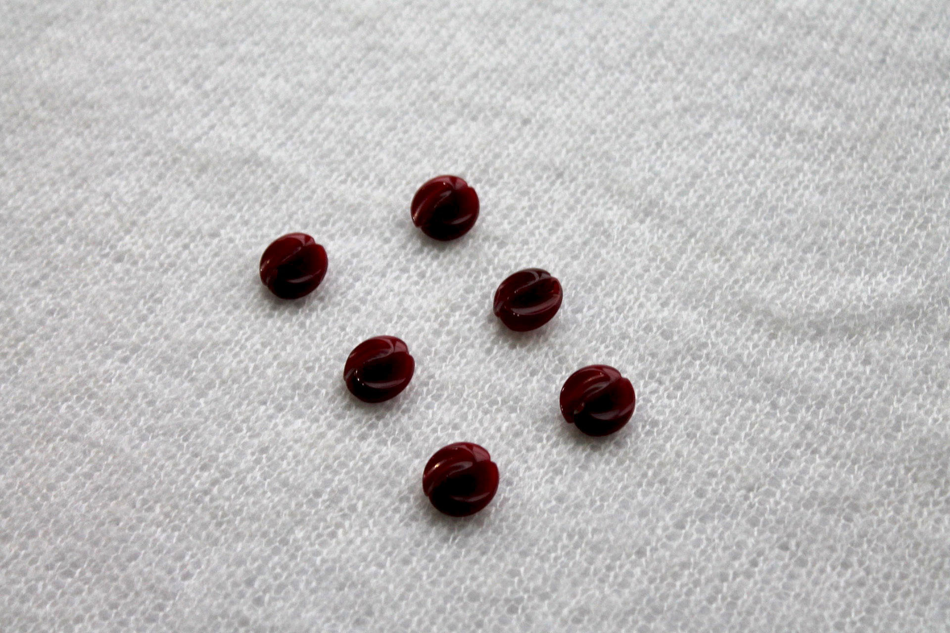 Wine Red Marbled Resin Button - 1.5cm, image 2 of 4