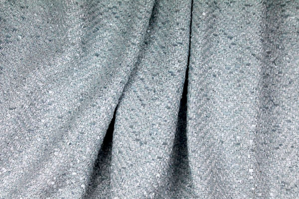 Chunky Herringbone Matka - Blue fabric, image 3 of 6