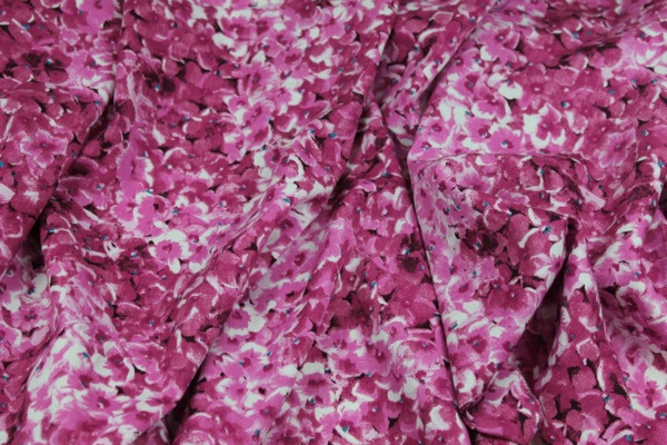 Floral Print Cotton - Pinks fabric, image 2 of 5