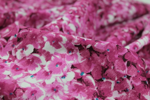 Floral Print Cotton - Pinks fabric
