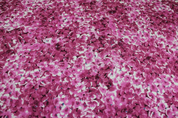 Floral Print Cotton - Pinks fabric, image 3 of 5