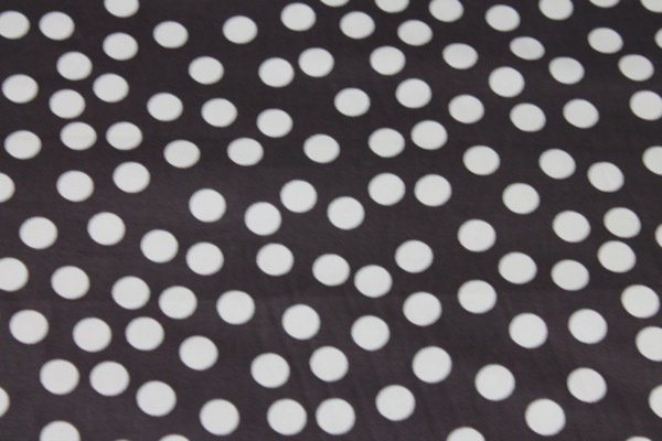 Polka Dots Stretch Cotton - Brown and Cream fabric, image 6 of 6