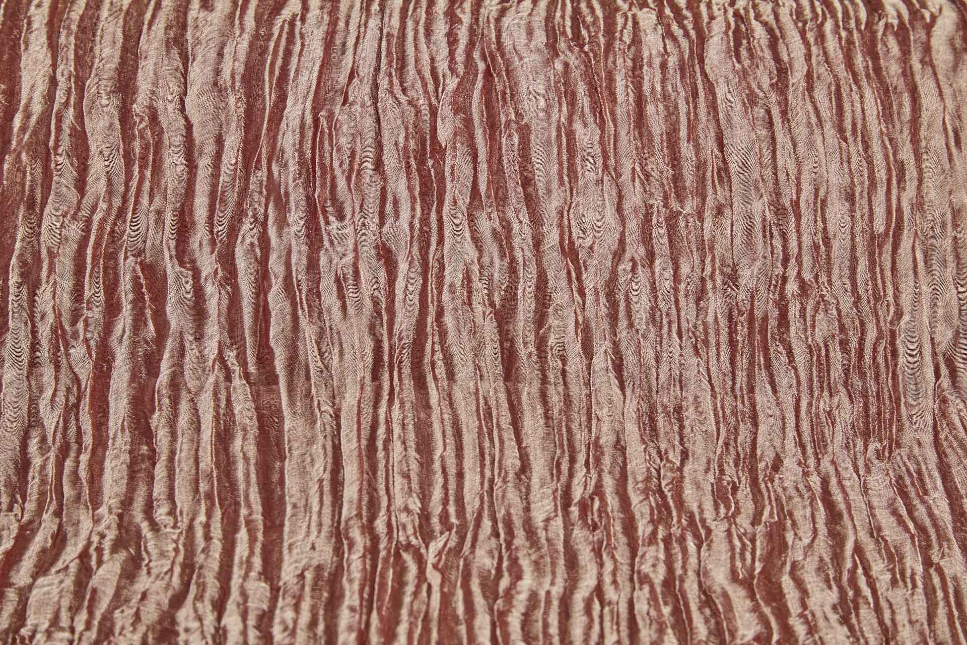 Crinkled Silk Metal Organza - Red / Gold fabric, image 3 of 6