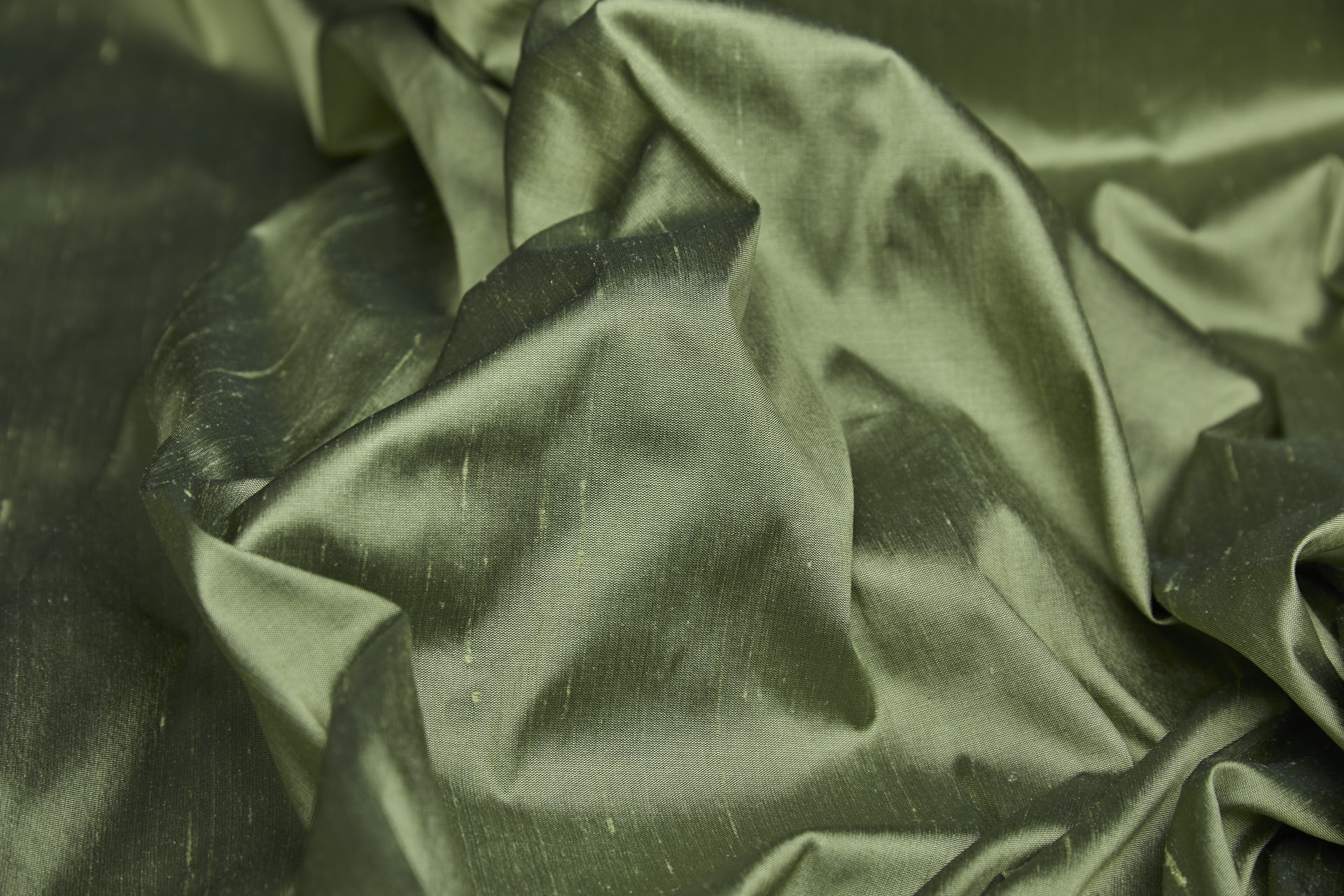Silk Dupion - Spring Green fabric, image 4 of 7
