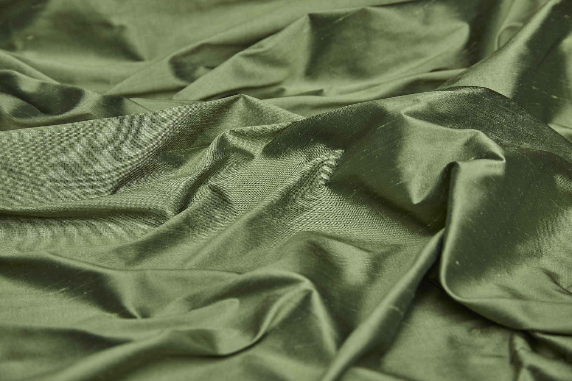 Silk Dupion - Spring Green fabric, image 6 of 7