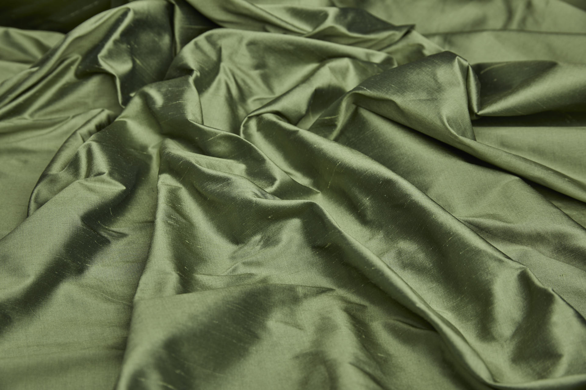 Silk Dupion - Spring Green fabric, image 7 of 7