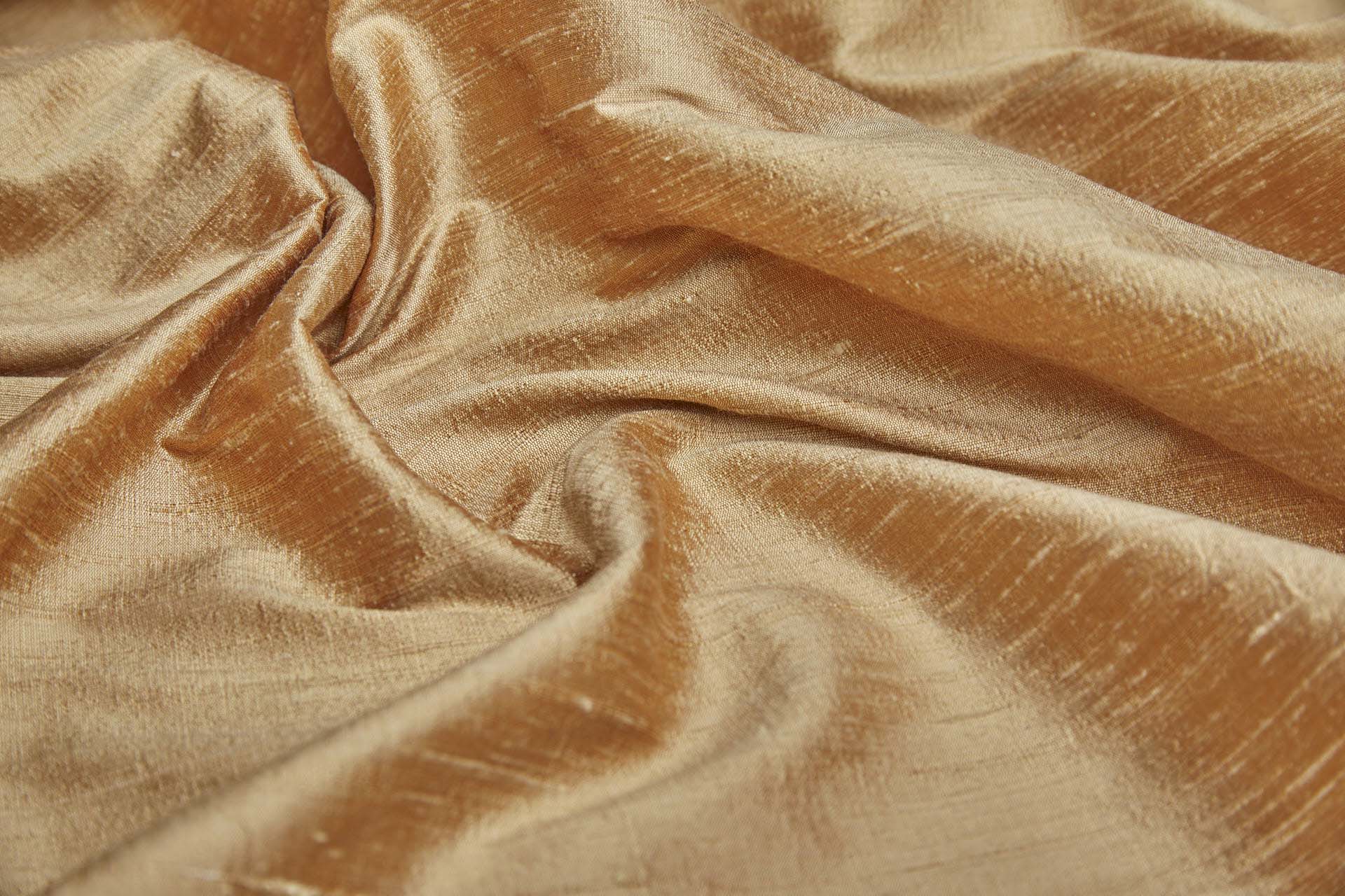 Textured Silk Dupion - Apricot fabric, image 2 of 8