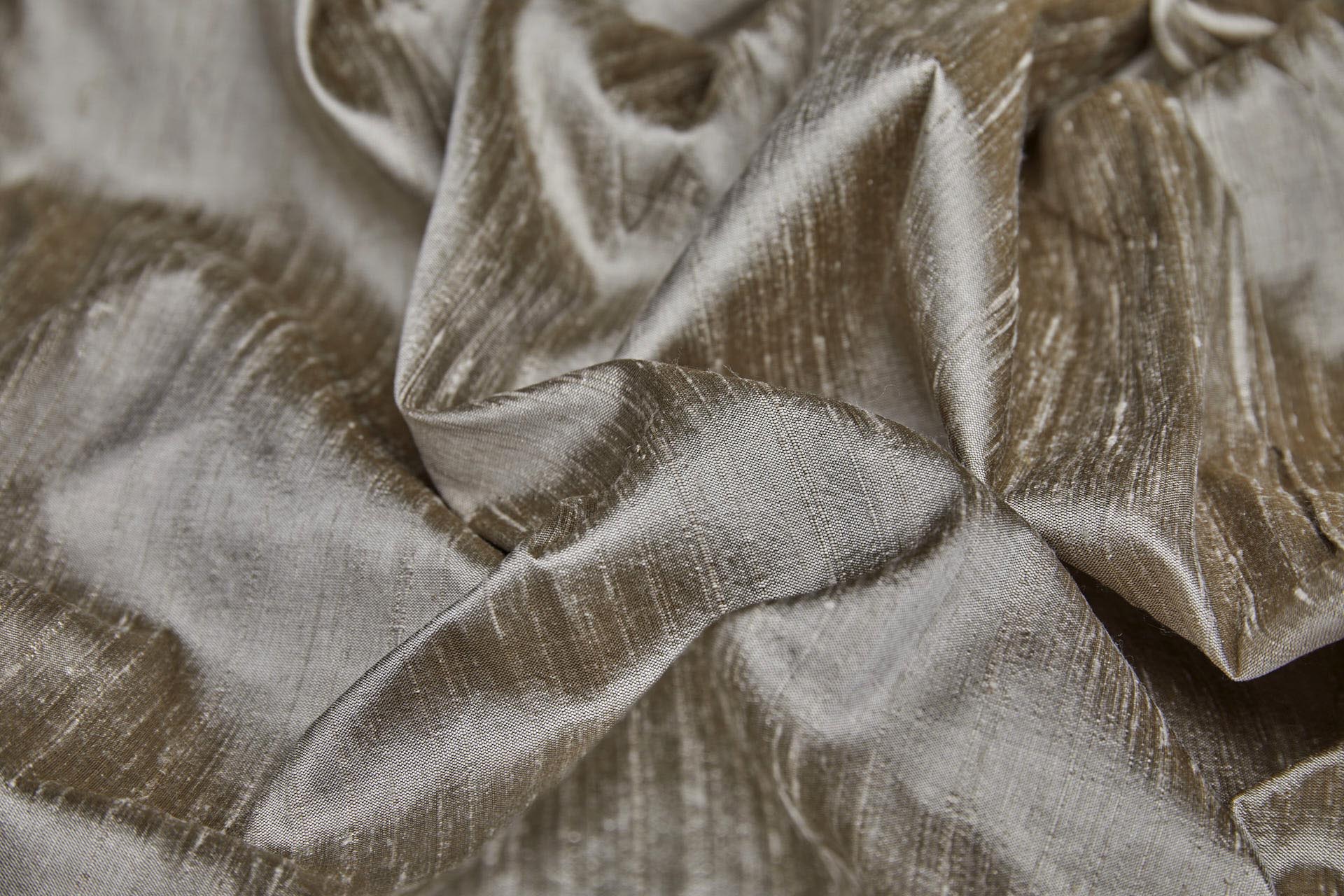 Textured Silk Dupion - Mink fabric, image 4 of 7