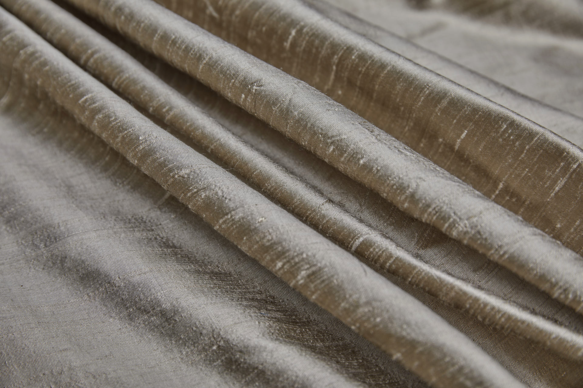 Textured Silk Dupion - Mink fabric, image 5 of 7