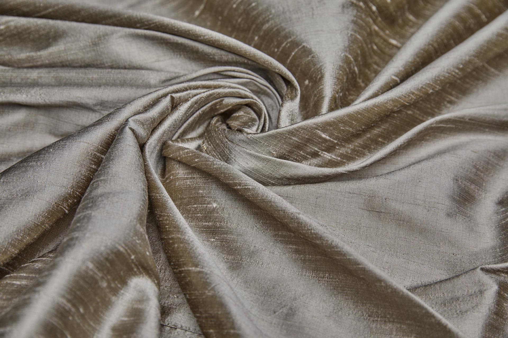 Textured Silk Dupion - Mink fabric