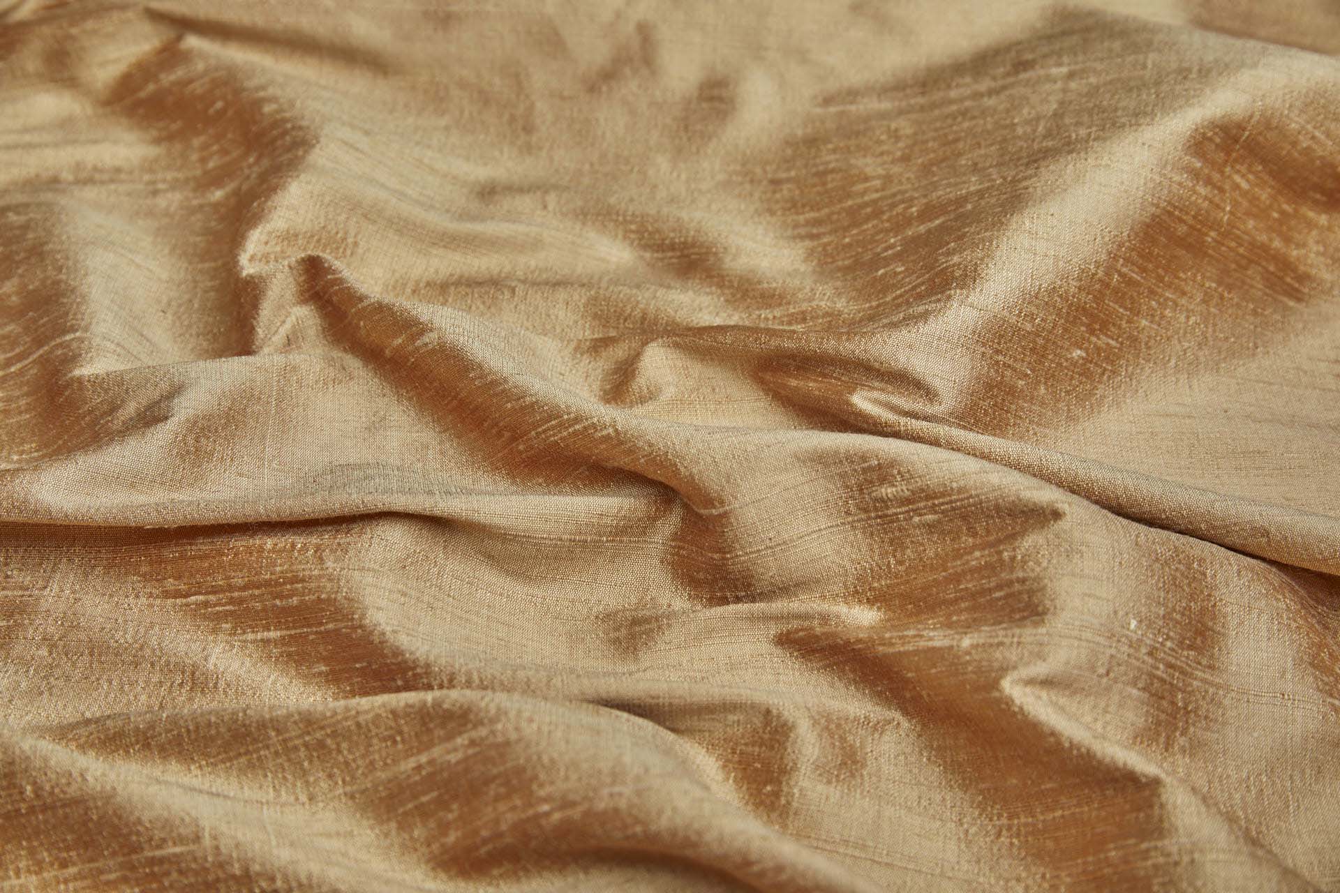 Textured Silk Dupion - Apricot fabric, image 3 of 8