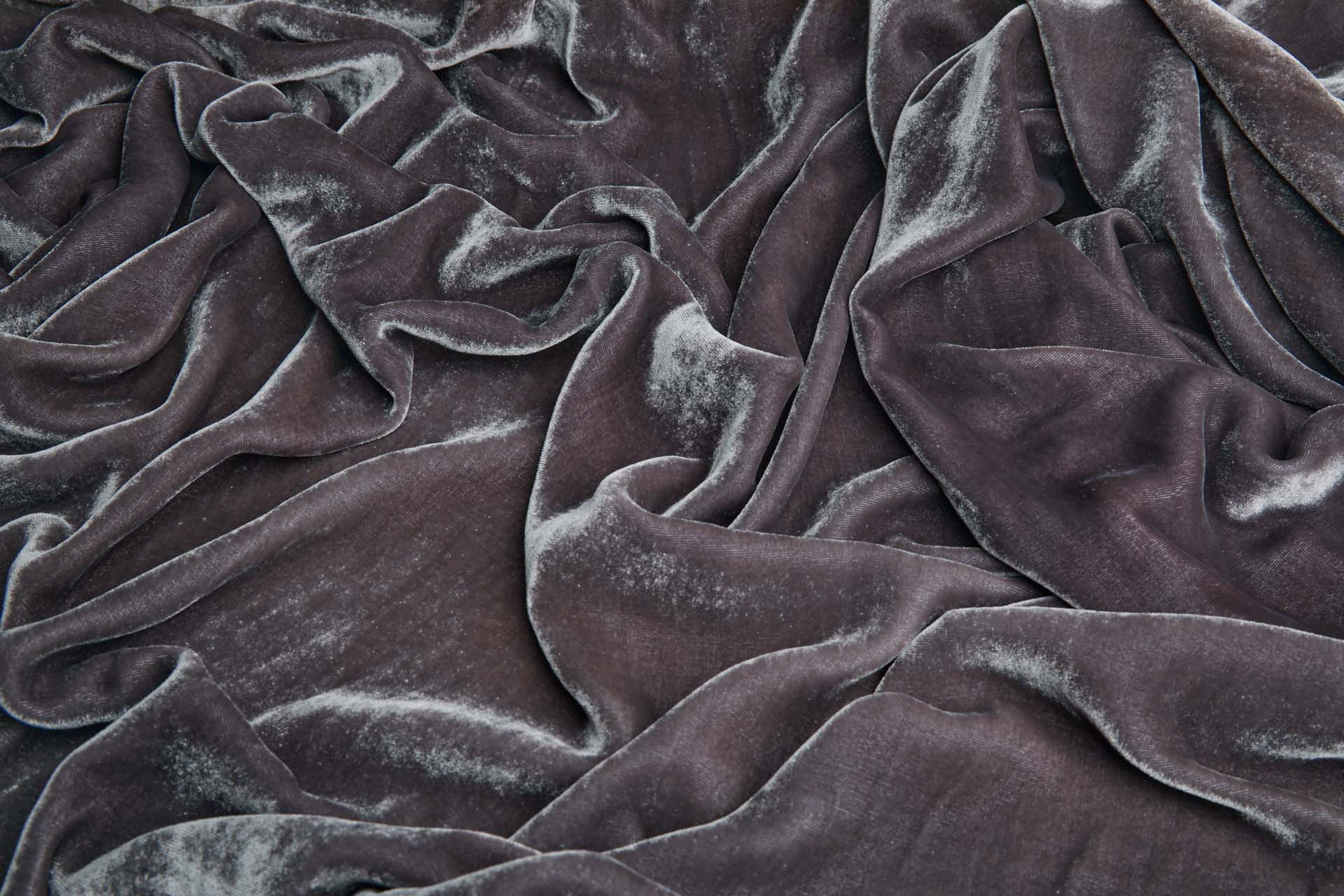 Silk Velvet - Elephant fabric, image 4 of 4