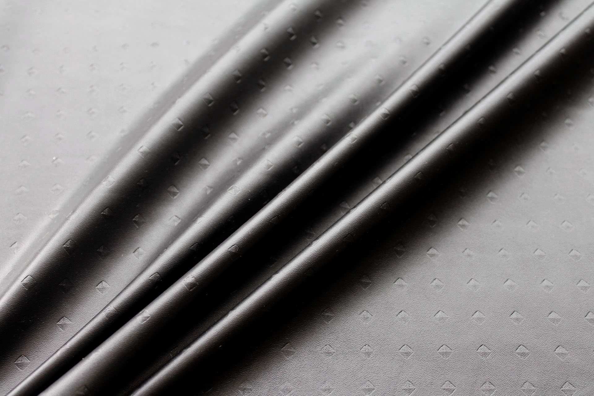 Embossed Soft Leatherette - Black Nail Head fabric, image 4 of 5