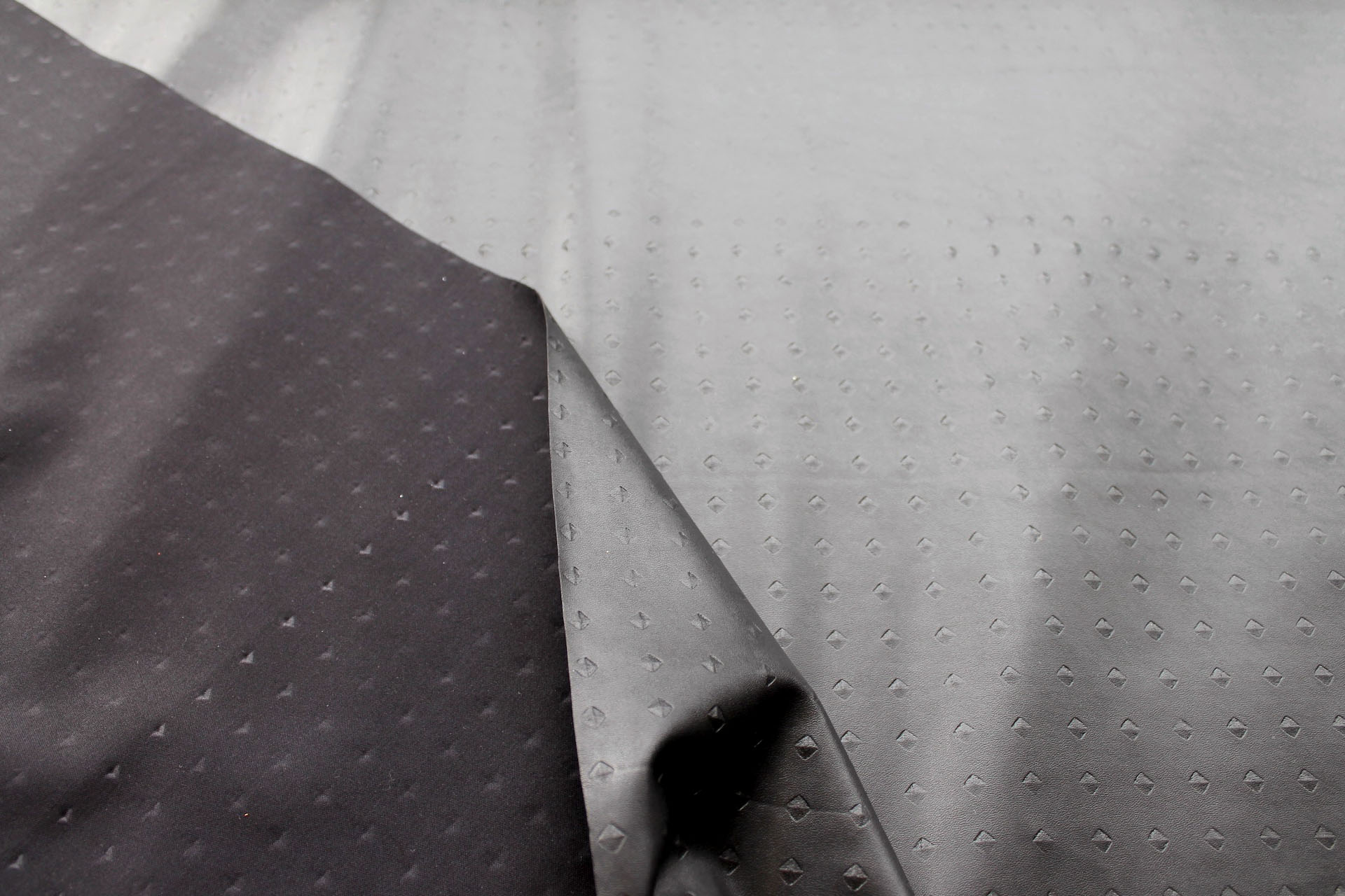 Embossed Soft Leatherette - Black Nail Head fabric, image 5 of 5