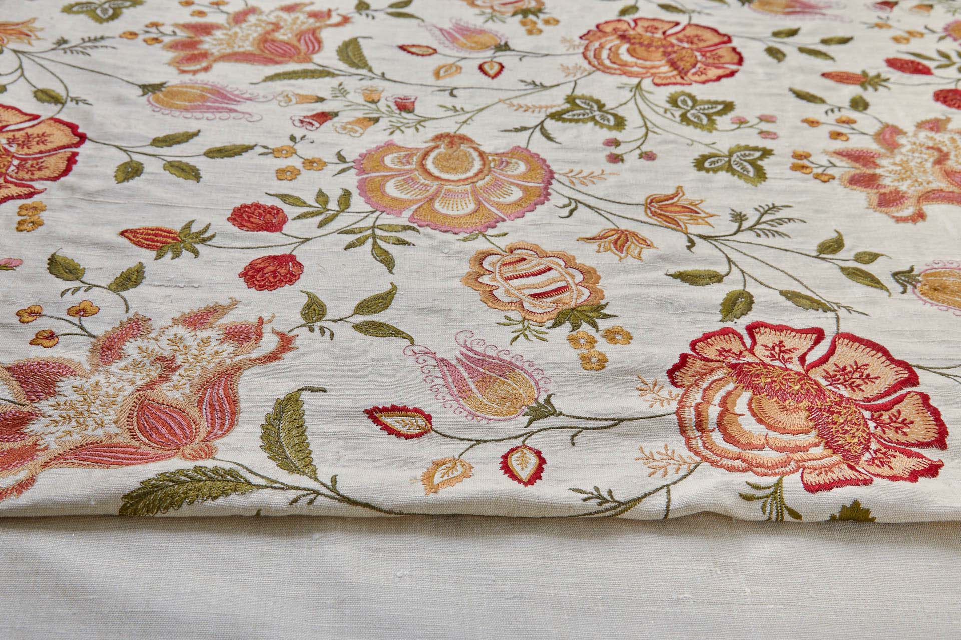 Cream Textured Raw Silk fabric, image 8 of 8