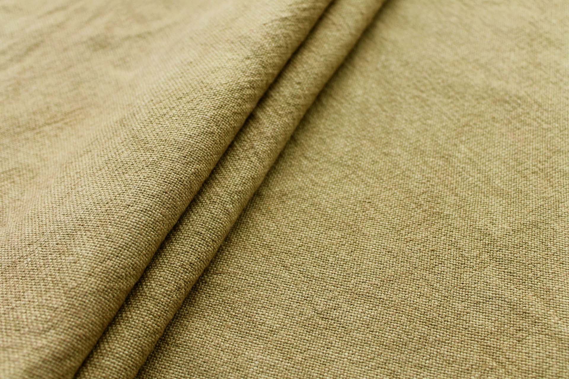 Washed Texture Silk Matka - Lemon Ginger Greenish Gold fabric, image 5 of 5