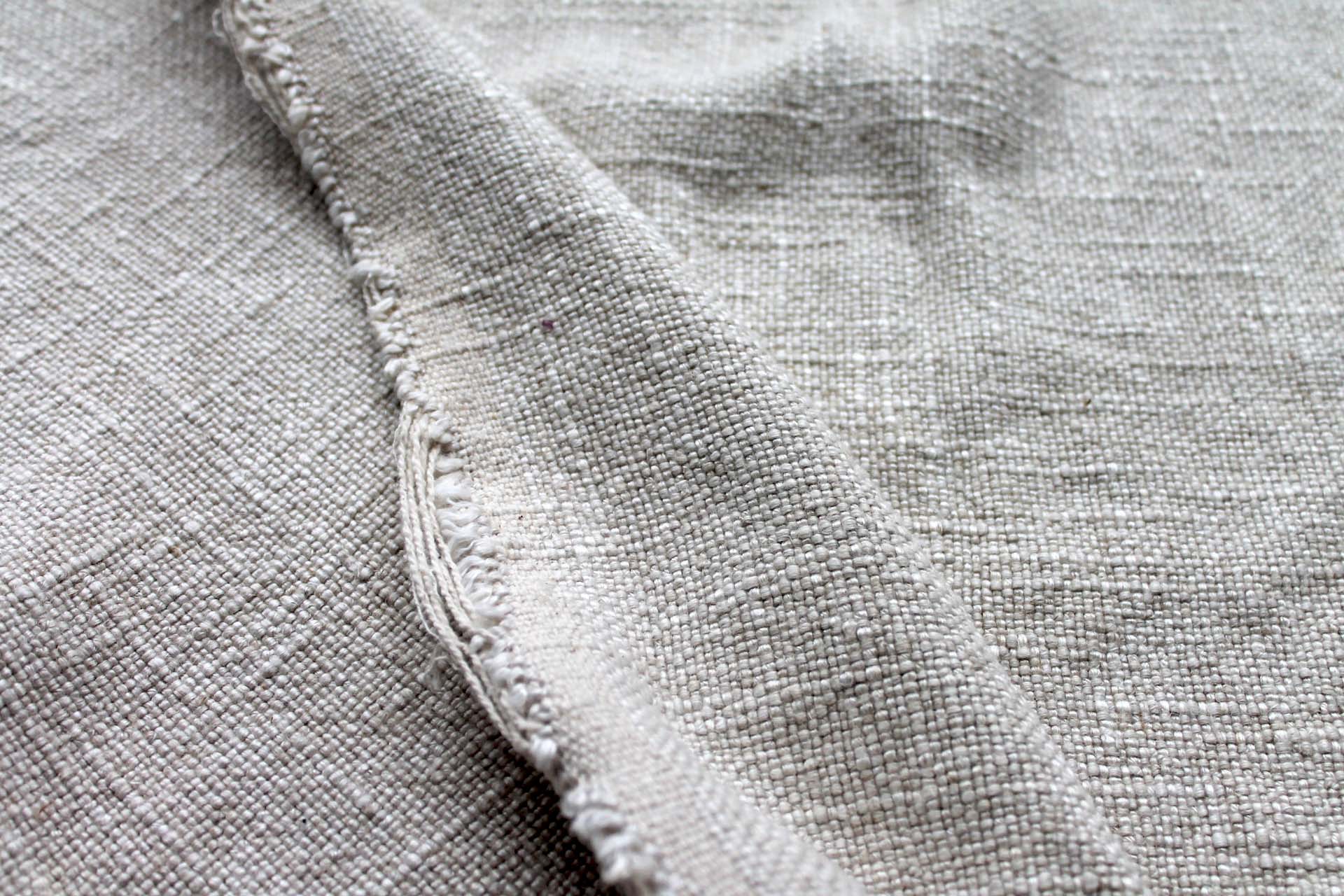 Washed Chunkier Basket Weave Silk Matka in Greige fabric, image 4 of 5