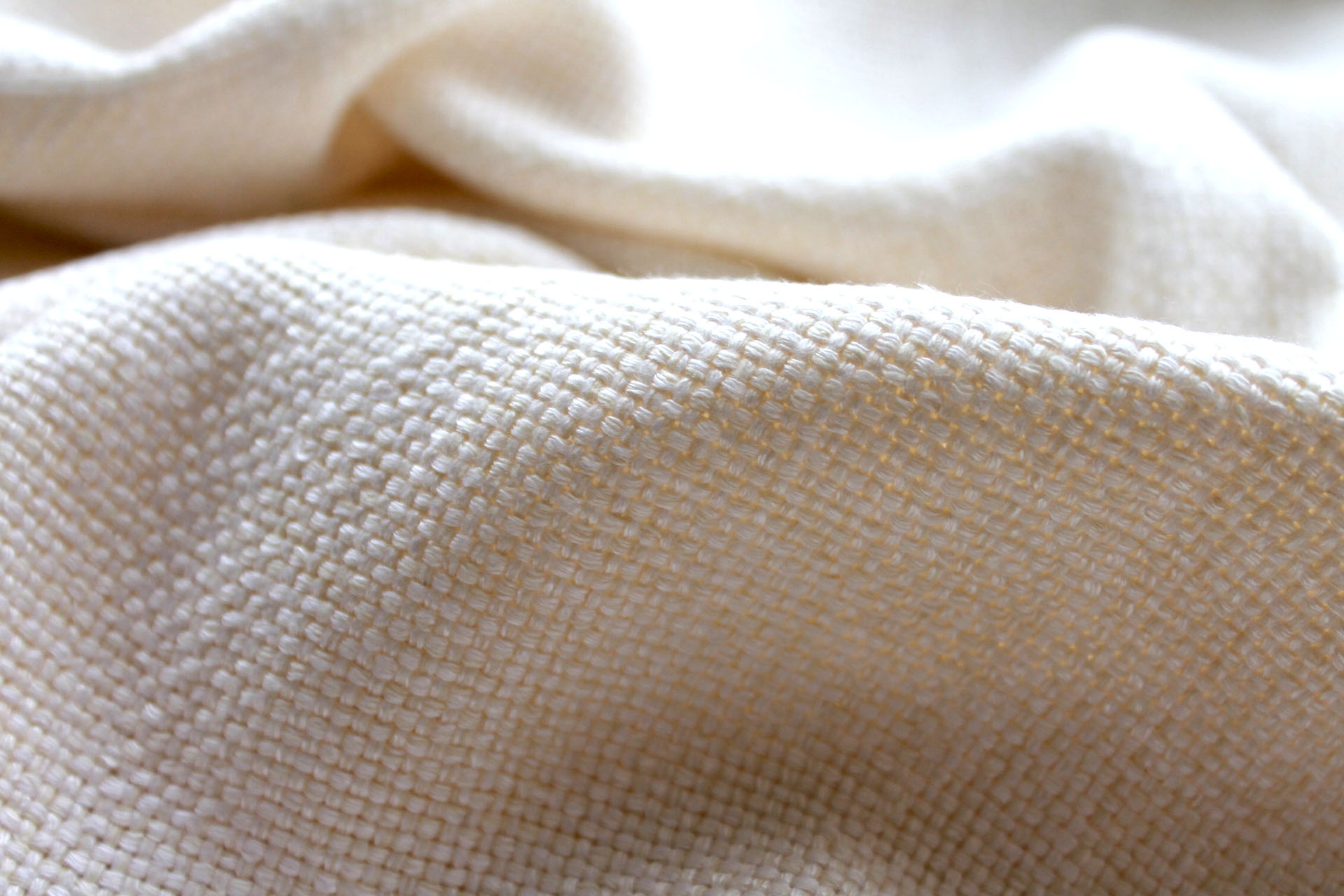 Chunkier Basket Weave Silk Matka in Pale Ivory fabric, image 4 of 6