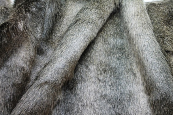 Faux Fur - Natural Brown Grey fabric, image 2 of 6