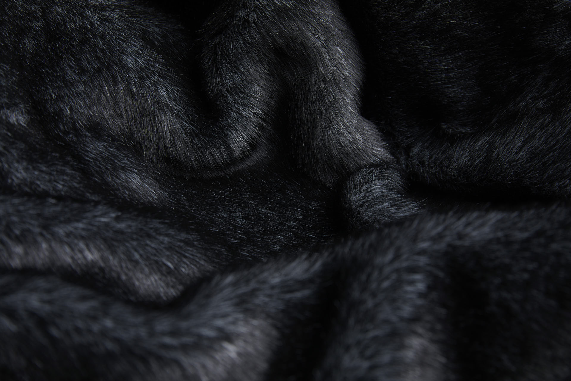 Faux Fur - Short Pile Dark Grey with Lighter Grey fabric, image 6 of 9