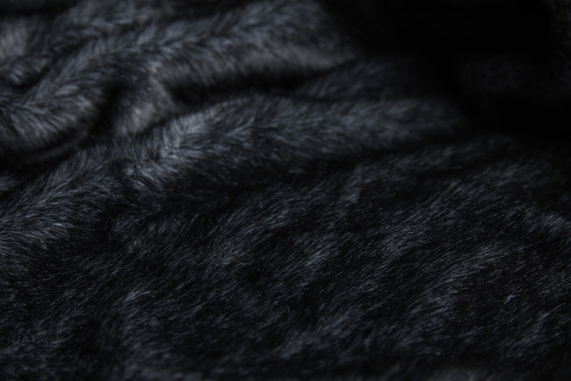 Faux Fur - Short Pile Dark Grey with Lighter Grey fabric, image 7 of 9