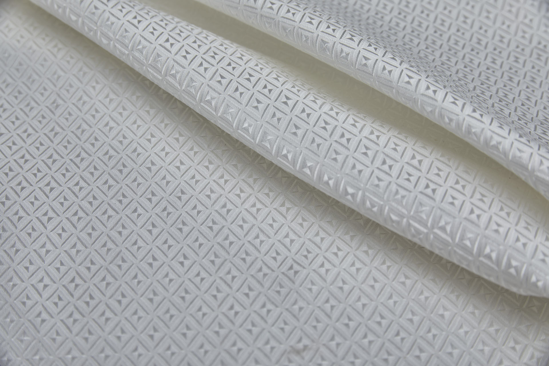 Geometric Brocade - Ivory fabric, image 5 of 6