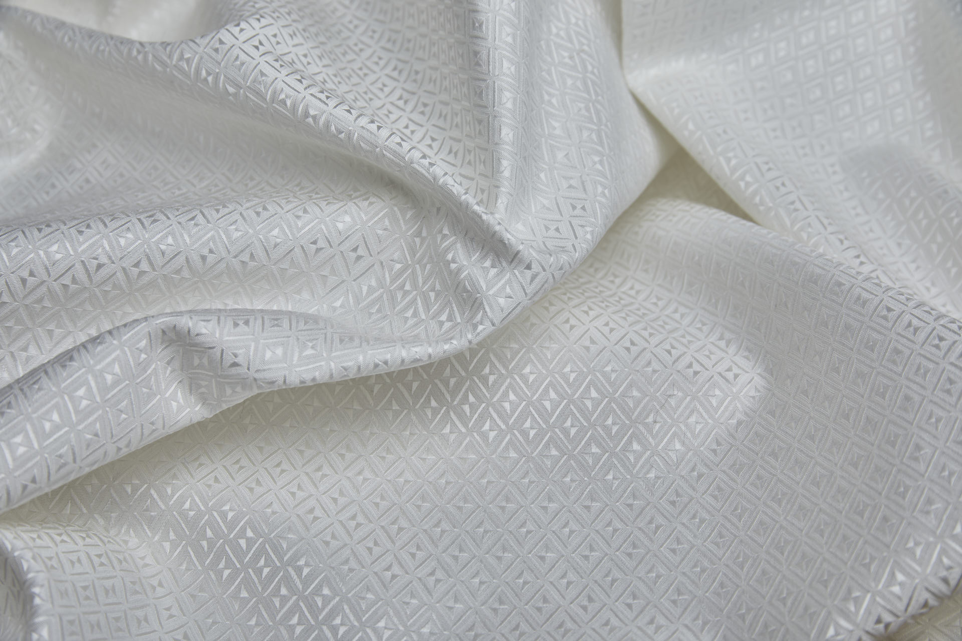 Geometric Brocade - Ivory fabric, image 6 of 6