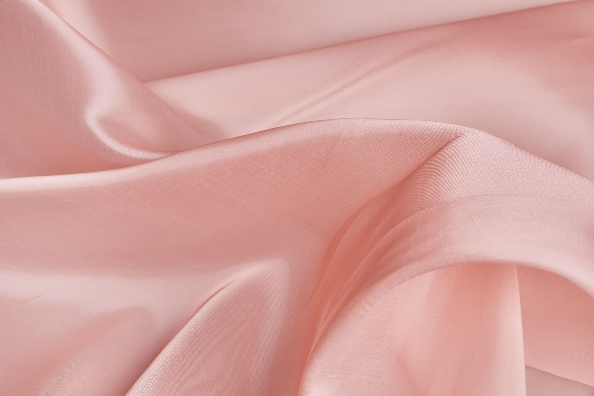 Heavy Weight Liquid Satin Organza - Peachy Pink fabric, image 7 of 8