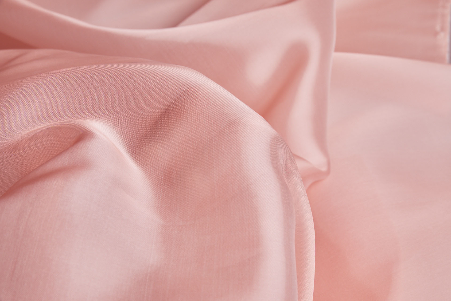 Heavy Weight Liquid Satin Organza - Peachy Pink fabric, image 5 of 8