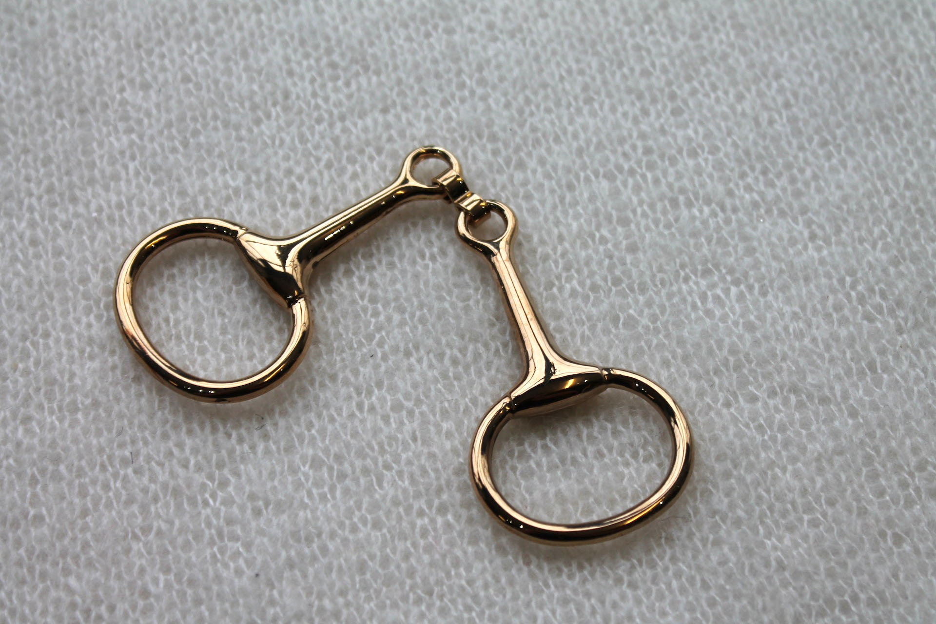 "Horse Bit" Buckle - Gold button, image 2 of 4