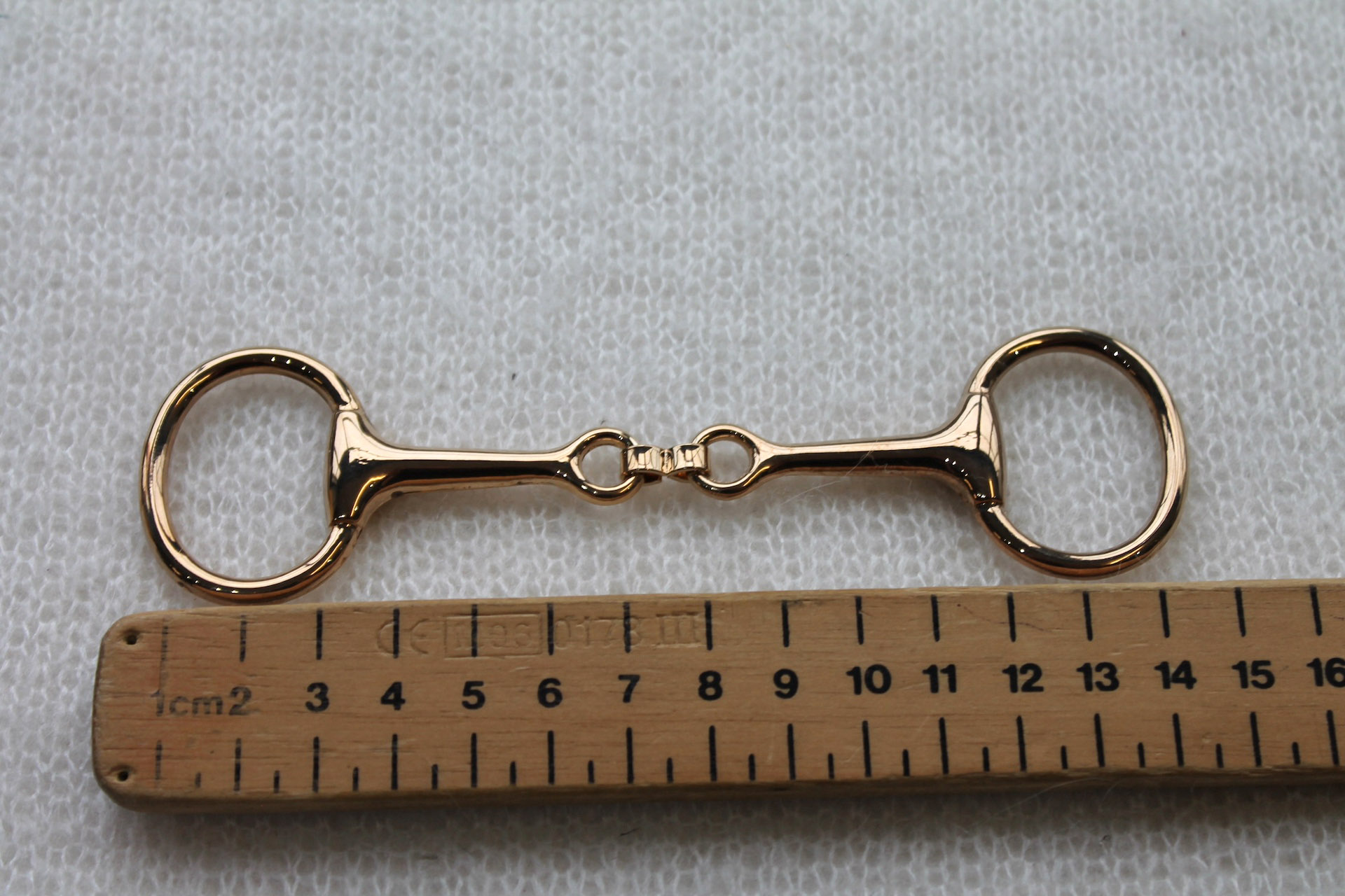"Horse Bit" Buckle - Gold button, image 3 of 4