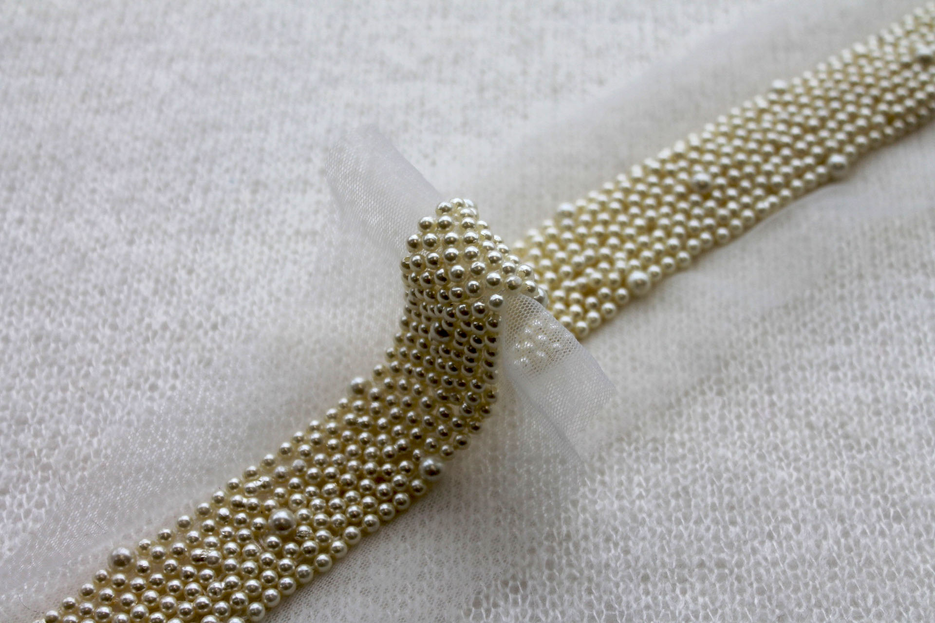 Cream/Ivory Pearl Trim - Narrow, image 3 of 5