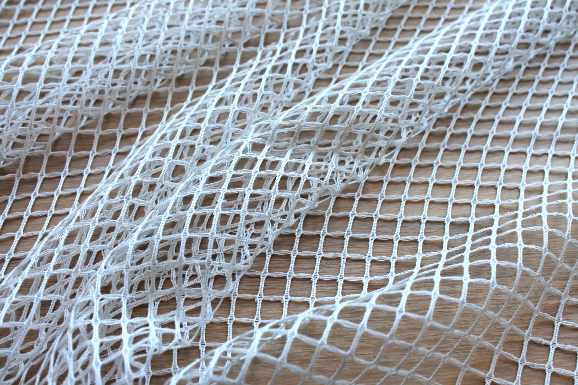 Off White Mesh Net Fabric - 140cm Wide, image 5 of 7