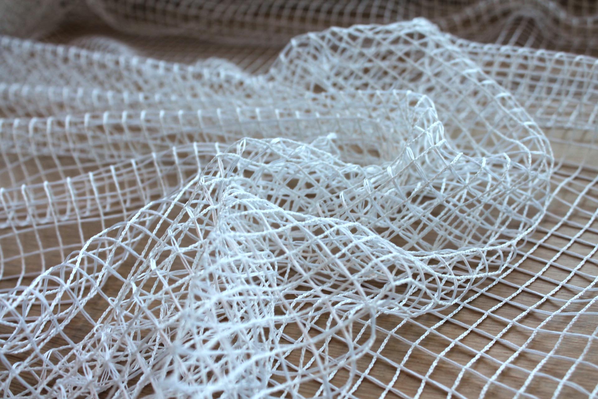 Off White Mesh Net Fabric - 300cm Wide, image 2 of 5