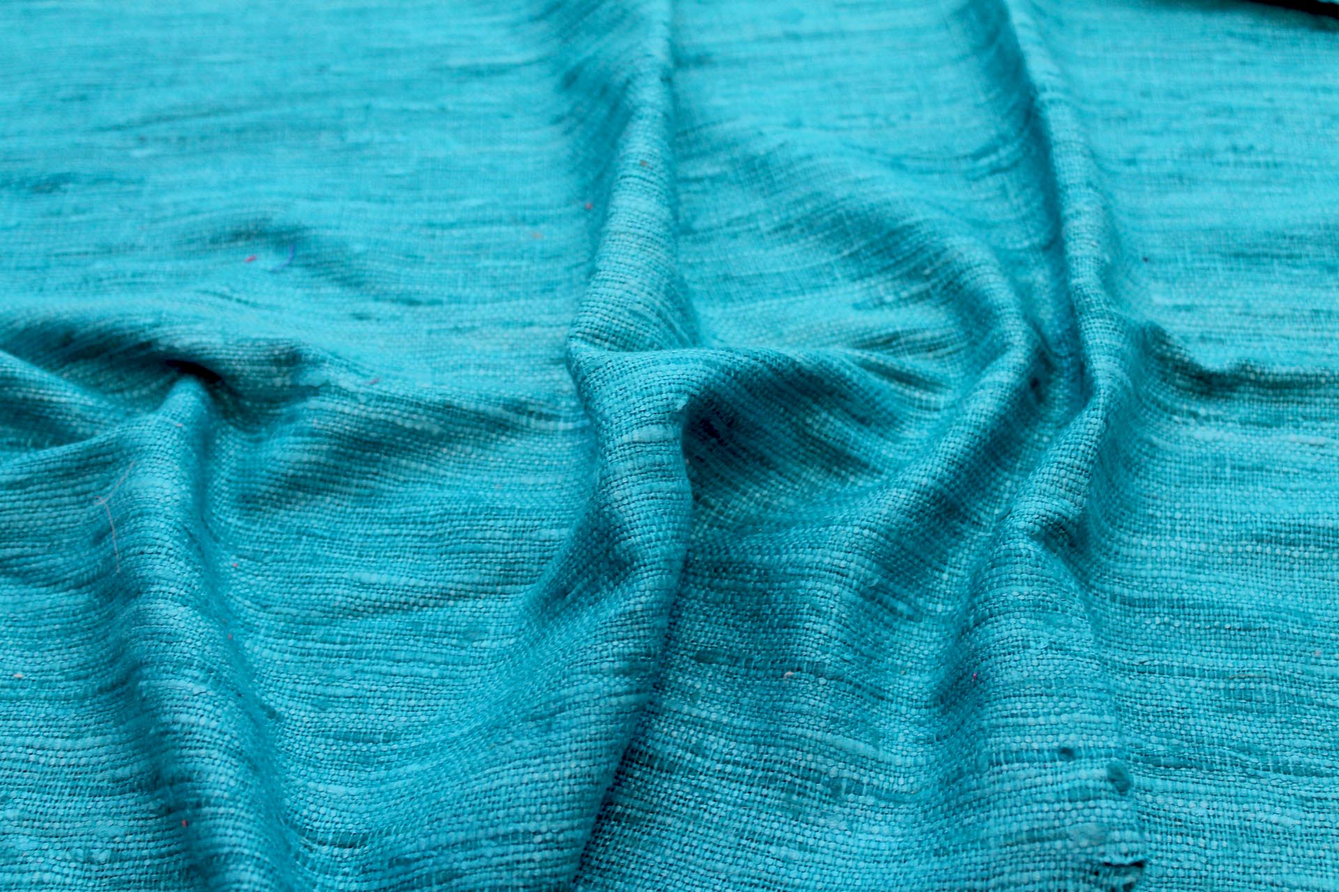 Chunky Silk Matka - Aquamarine fabric, image 2 of 4