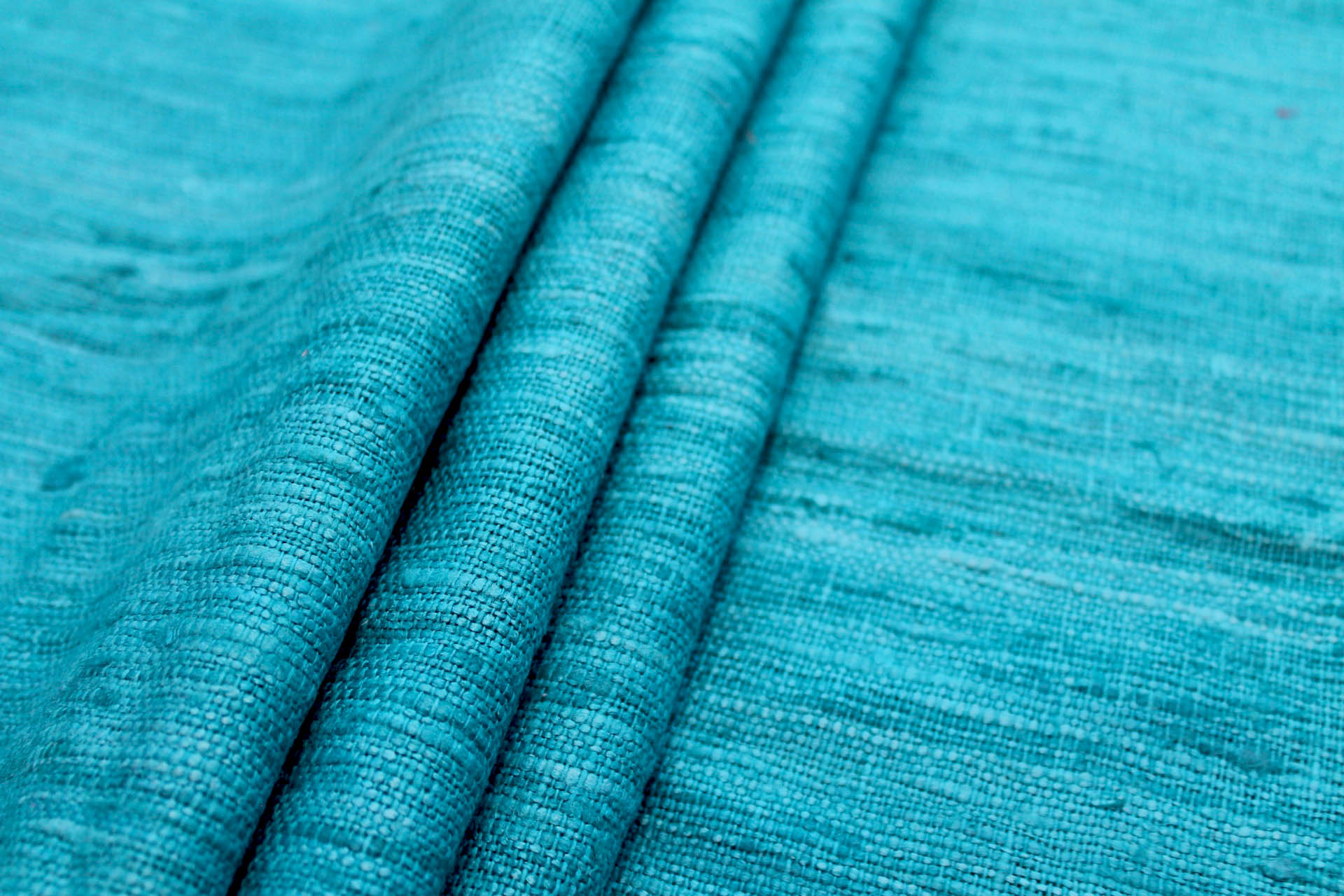 Chunky Silk Matka - Aquamarine fabric