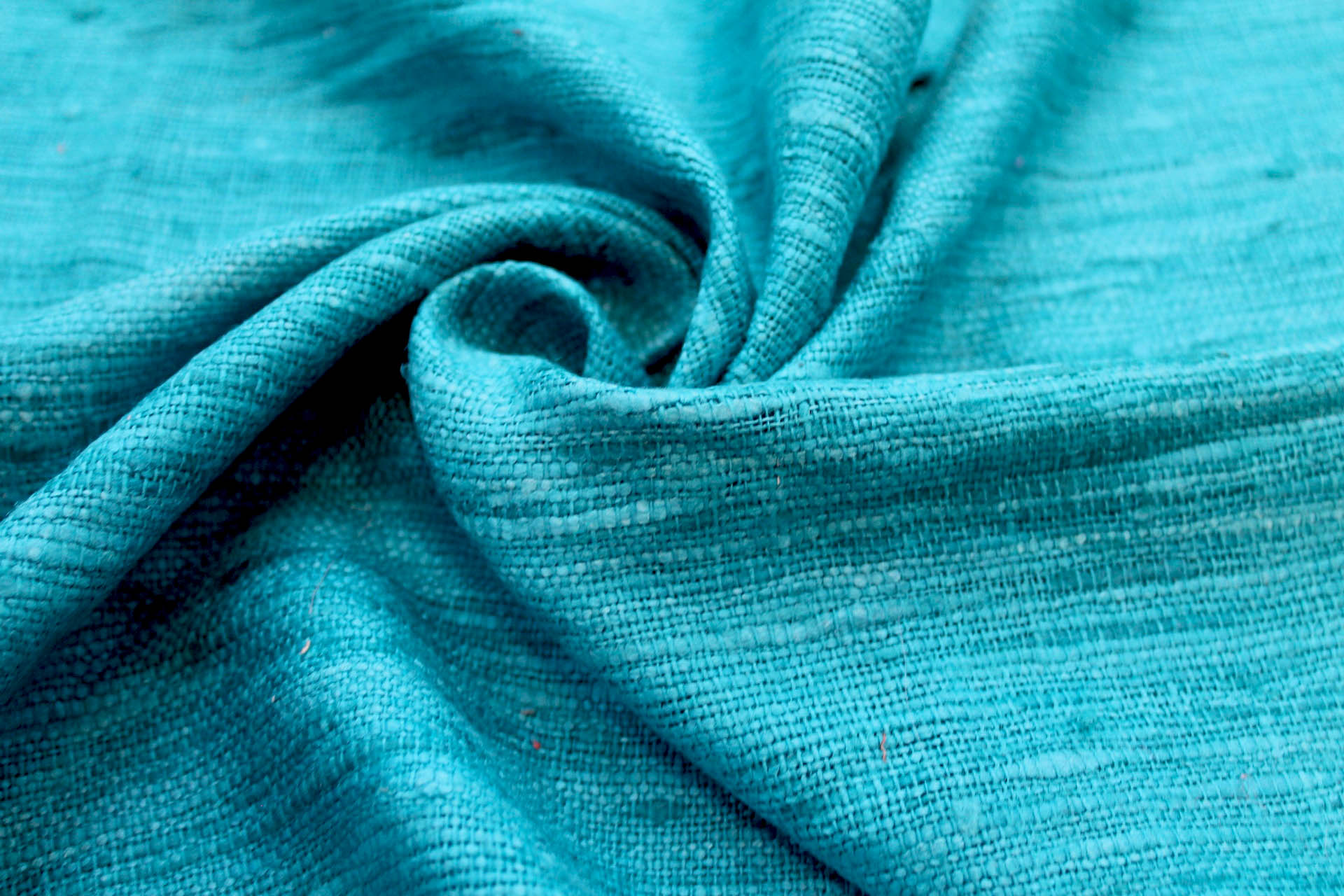 Chunky Silk Matka - Aquamarine fabric, image 4 of 4