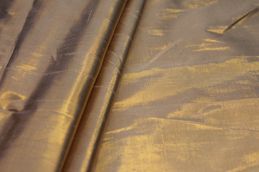 Metallic Dupion - Narrow Gold fabric, image 4 of 5