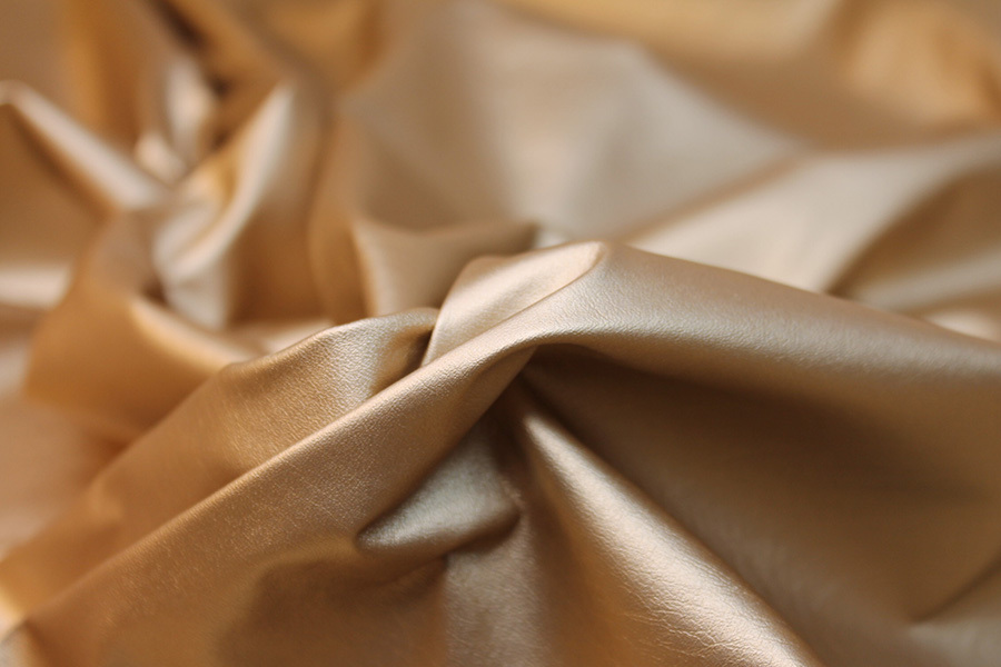 Soft Leatherette - Metallic Gold fabric, image 4 of 7