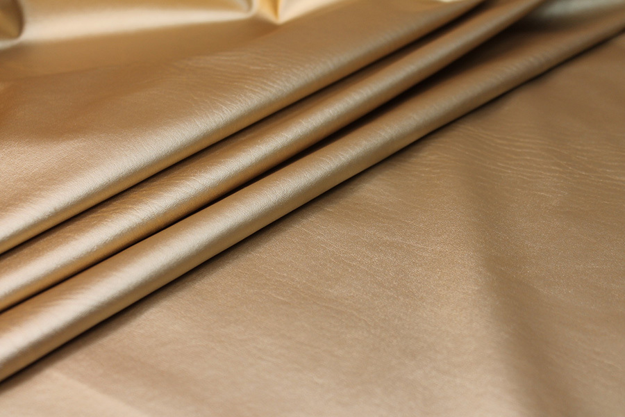 Soft Leatherette - Metallic Gold fabric, image 6 of 7