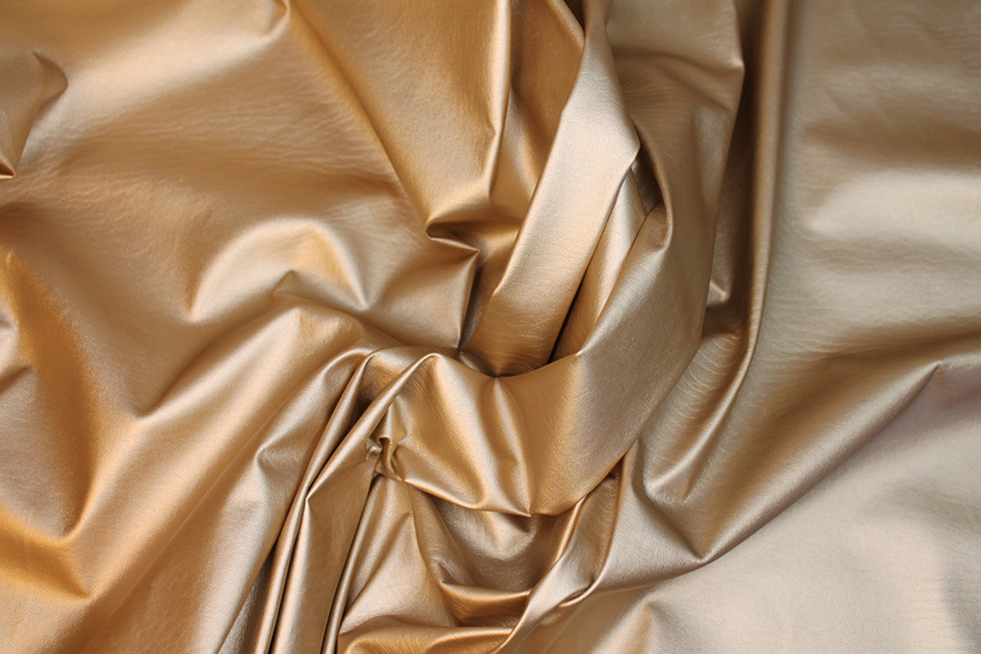 Soft Leatherette - Metallic Gold fabric, image 7 of 7