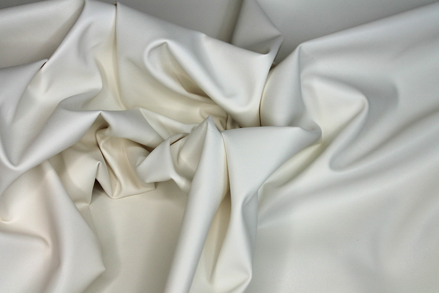 Soft Stretch Leatherette - Off White fabric, image 2 of 6
