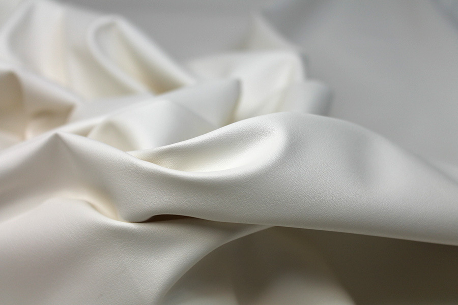 Soft Stretch Leatherette - Off White fabric