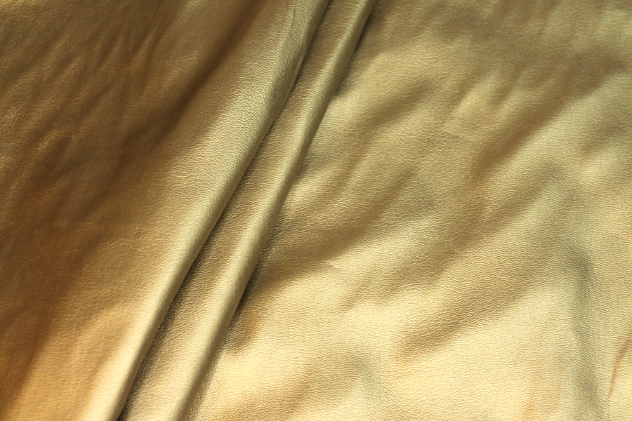 Medium Soft Leatherette - Metallic Deep Gold - 1.6m Piece fabric, image 6 of 6